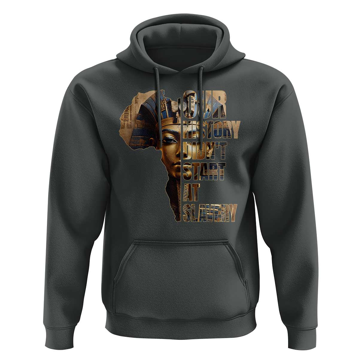 Our History Didn't Start At Slavery Hoodie Black History Month Ancient Egyptian