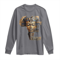 Our History Didn't Start At Slavery Long Sleeve Shirt Black History Month Ancient Egyptian
