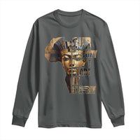 Our History Didn't Start At Slavery Long Sleeve Shirt Black History Month Ancient Egyptian