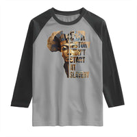 Our History Didn't Start At Slavery Raglan Shirt Black History Month Ancient Egyptian