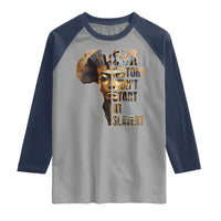 Our History Didn't Start At Slavery Raglan Shirt Black History Month Ancient Egyptian