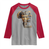 Our History Didn't Start At Slavery Raglan Shirt Black History Month Ancient Egyptian