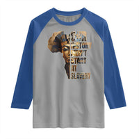 Our History Didn't Start At Slavery Raglan Shirt Black History Month Ancient Egyptian