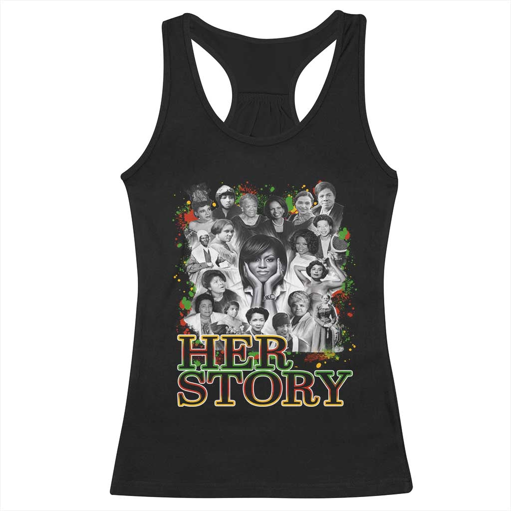 Black Women History Racerback Tank Top Her Story Black History Month