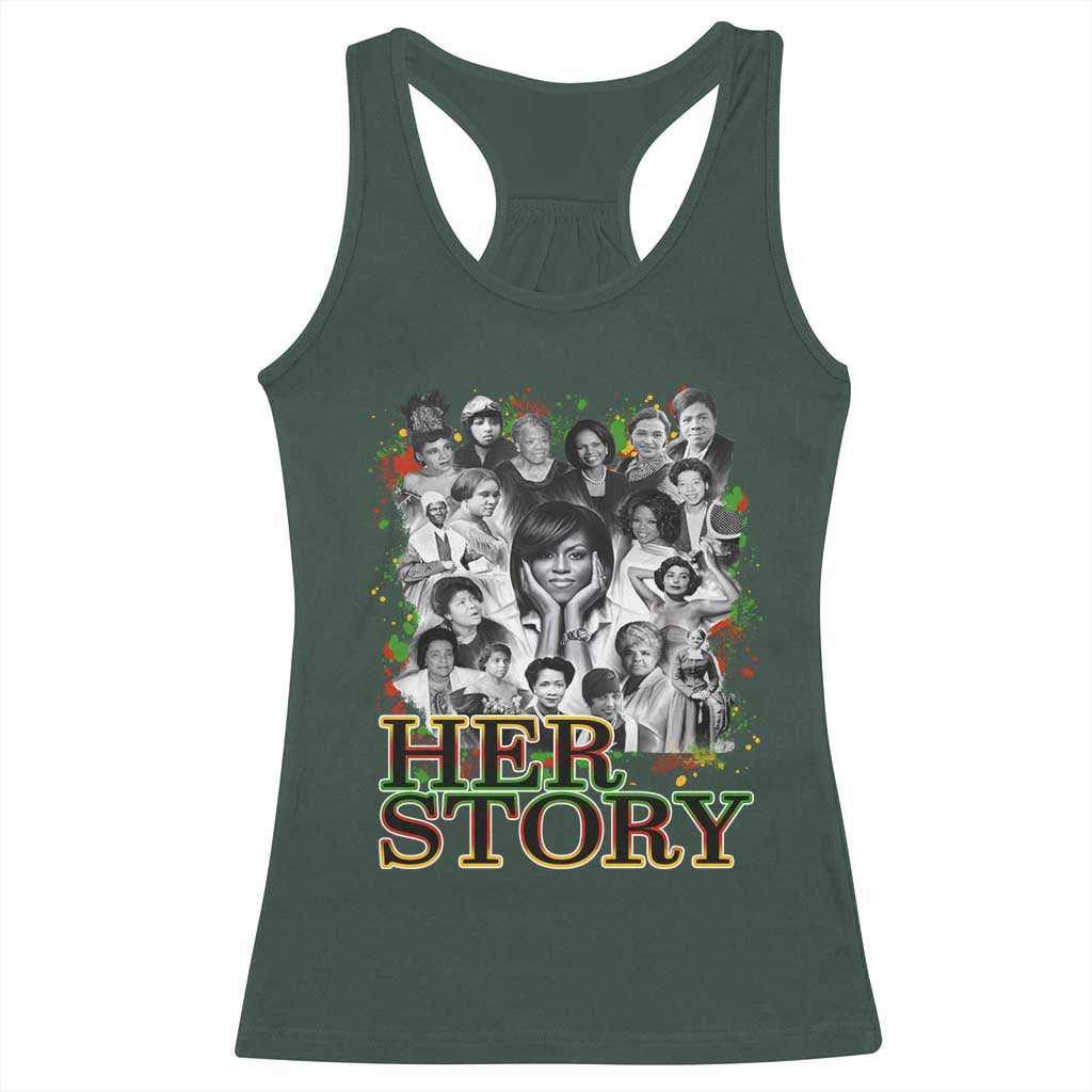 Black Women History Racerback Tank Top Her Story Black History Month
