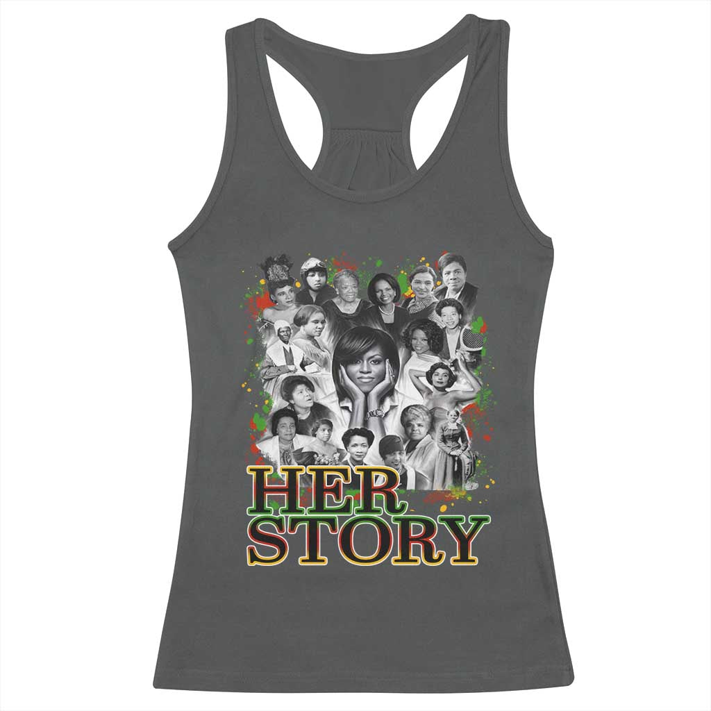 Black Women History Racerback Tank Top Her Story Black History Month