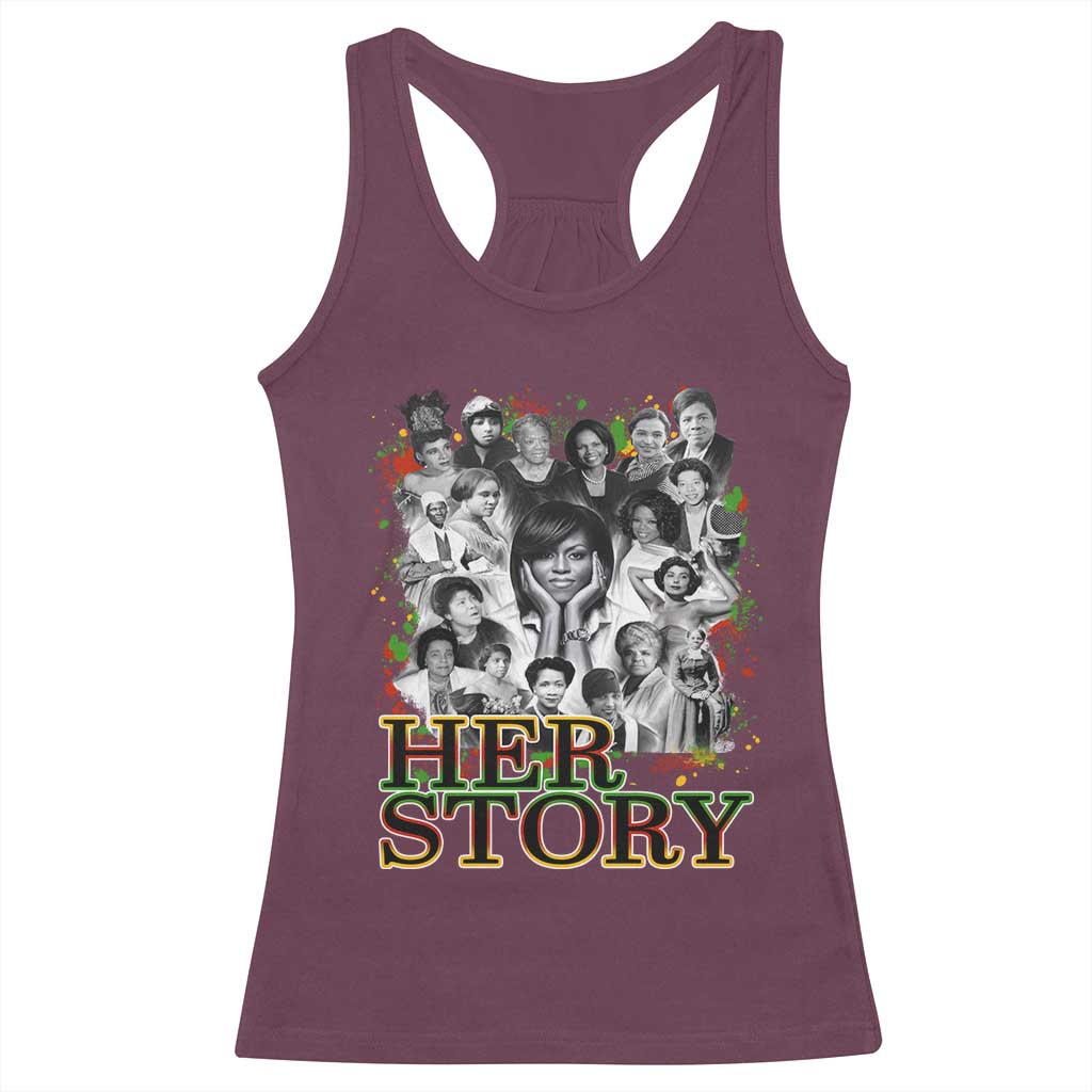 Black Women History Racerback Tank Top Her Story Black History Month
