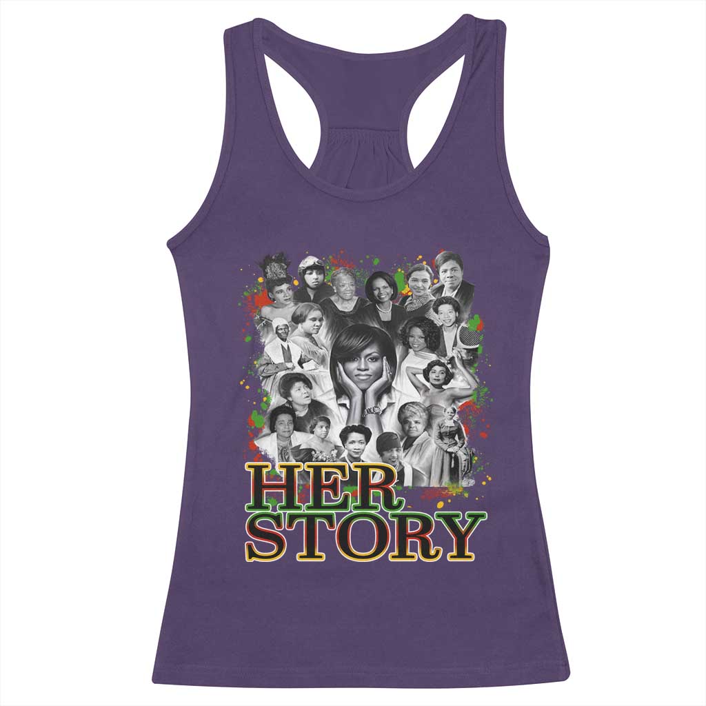 Black Women History Racerback Tank Top Her Story Black History Month