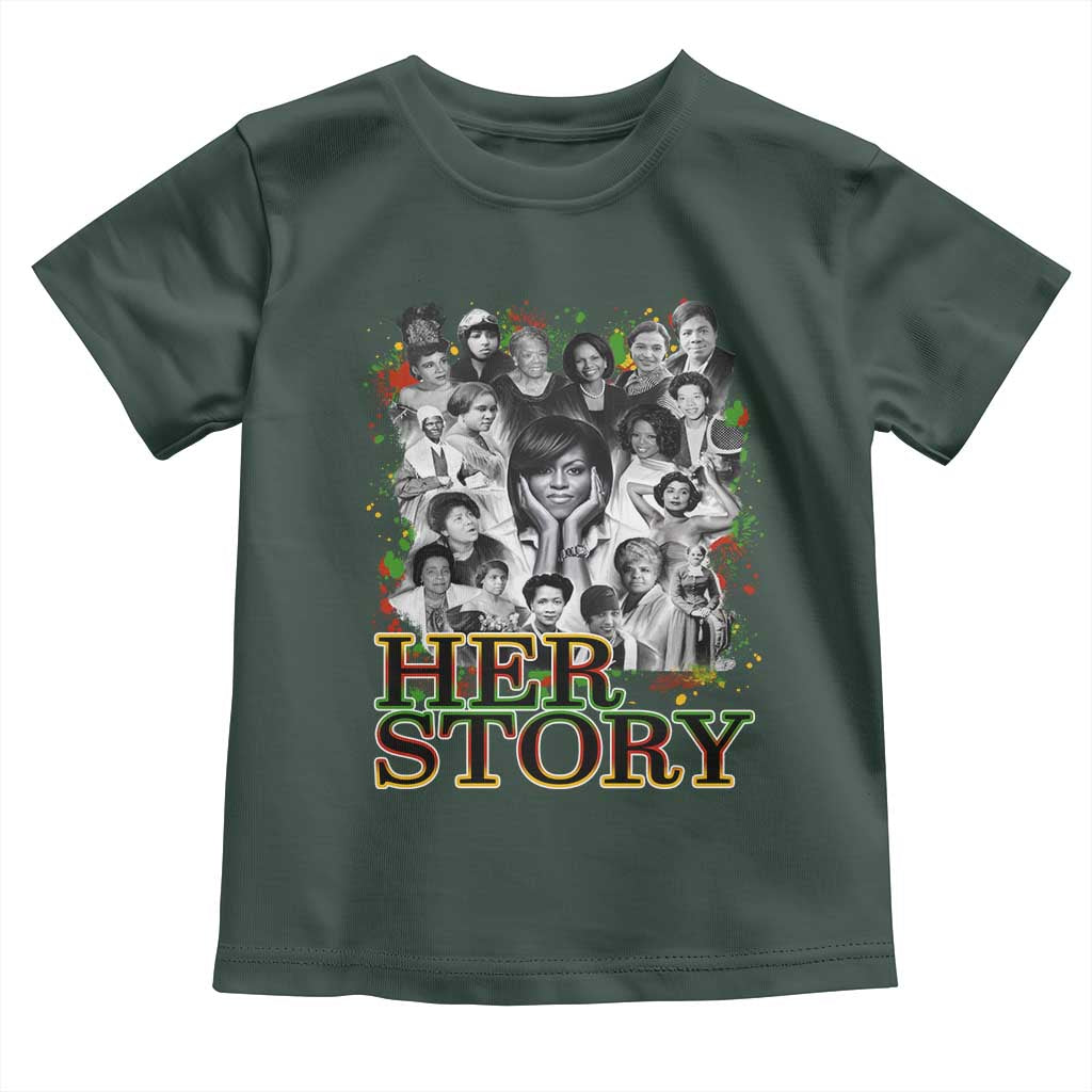 Black Women History Toddler T Shirt Her Story Black History Month