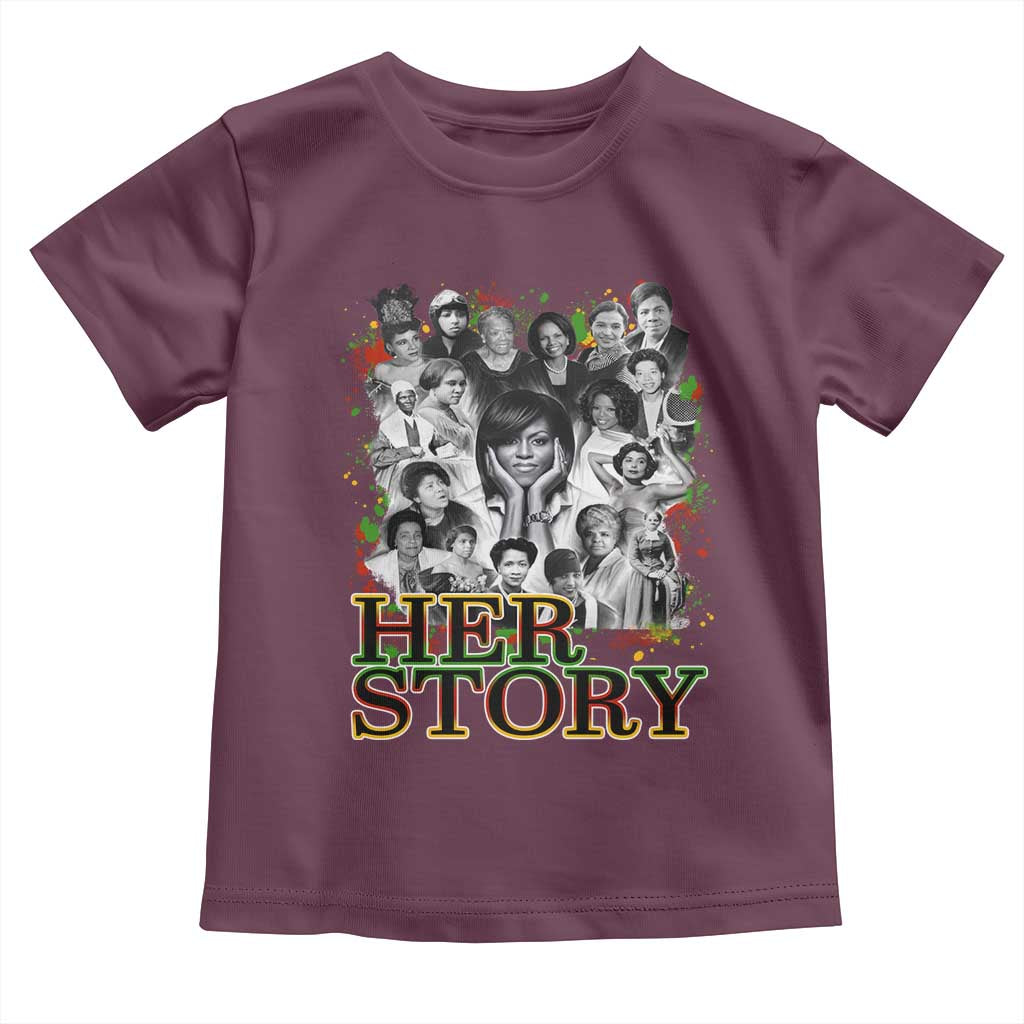 Black Women History Toddler T Shirt Her Story Black History Month