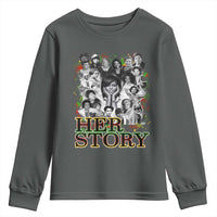 Black Women History Youth Sweatshirt Her Story Black History Month