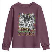Black Women History Youth Sweatshirt Her Story Black History Month