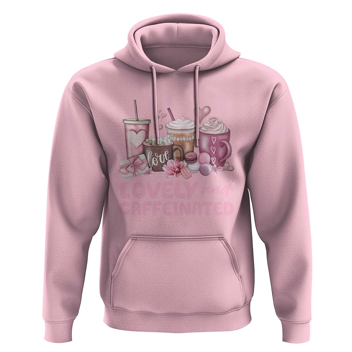 Lovely And Caffeinated Coffee Valentine Hoodie