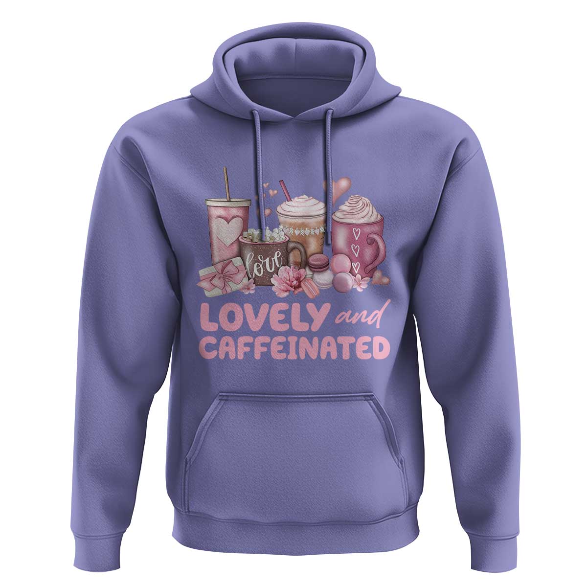 Lovely And Caffeinated Coffee Valentine Hoodie