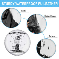Funny Undiagnosed But Everyone's Pretty Sure Spare Tire Cover Cowboy Racoon