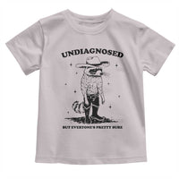 Funny Undiagnosed But Everyone's Pretty Sure Toddler T Shirt Cowboy Racoon