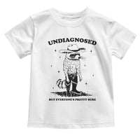 Funny Undiagnosed But Everyone's Pretty Sure Toddler T Shirt Cowboy Racoon
