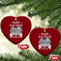 Never Forget Black Wall Street 1921 Ceramic Ornament Tulsa Oklahoma Black History Month