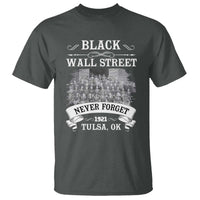 Never Forget Black Wall Street 1921 T Shirt Tulsa Oklahoma Black History Month