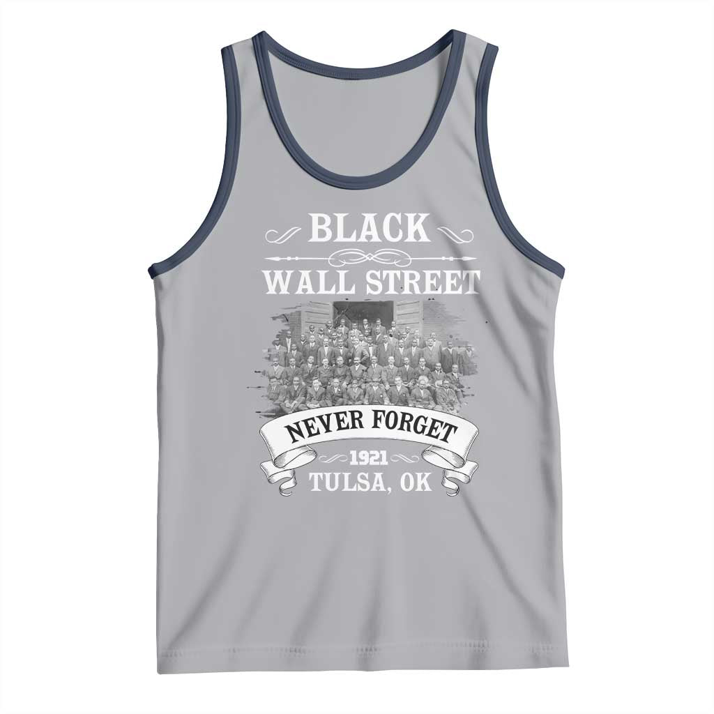 Never Forget Black Wall Street 1921 Tank Top Tulsa Oklahoma Black History Month