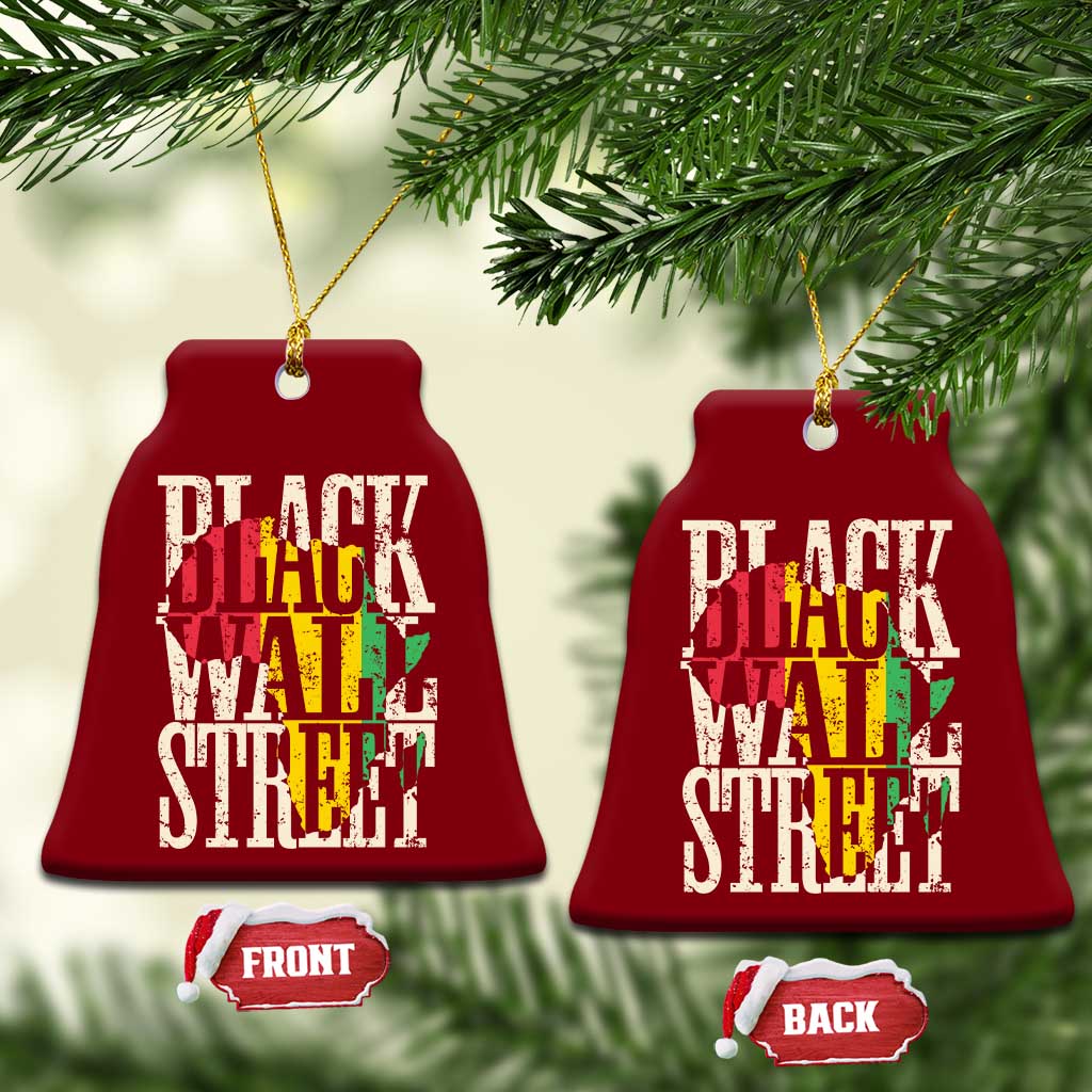 Black Wall Street Ceramic Ornament Tulsa Oklahoma Black History Month Africa Map