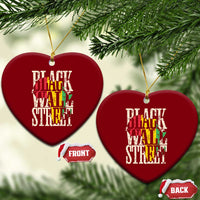 Black Wall Street Ceramic Ornament Tulsa Oklahoma Black History Month Africa Map