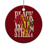 Black Wall Street Ceramic Ornament Tulsa Oklahoma Black History Month Africa Map