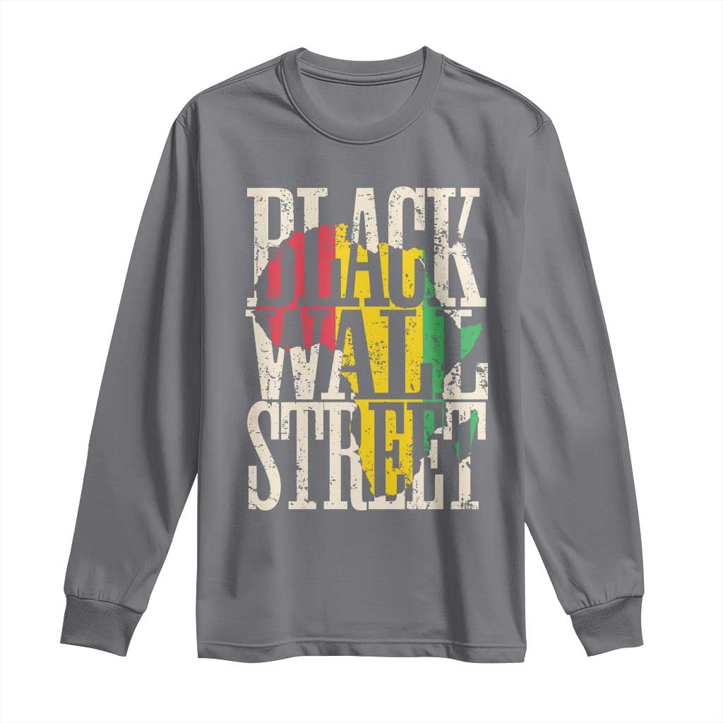 Black Wall Street Long Sleeve Shirt Tulsa Oklahoma Black History Month Africa Map