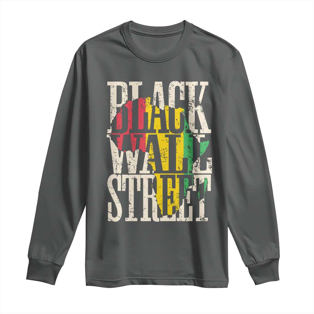 Black Wall Street Long Sleeve Shirt Tulsa Oklahoma Black History Month Africa Map