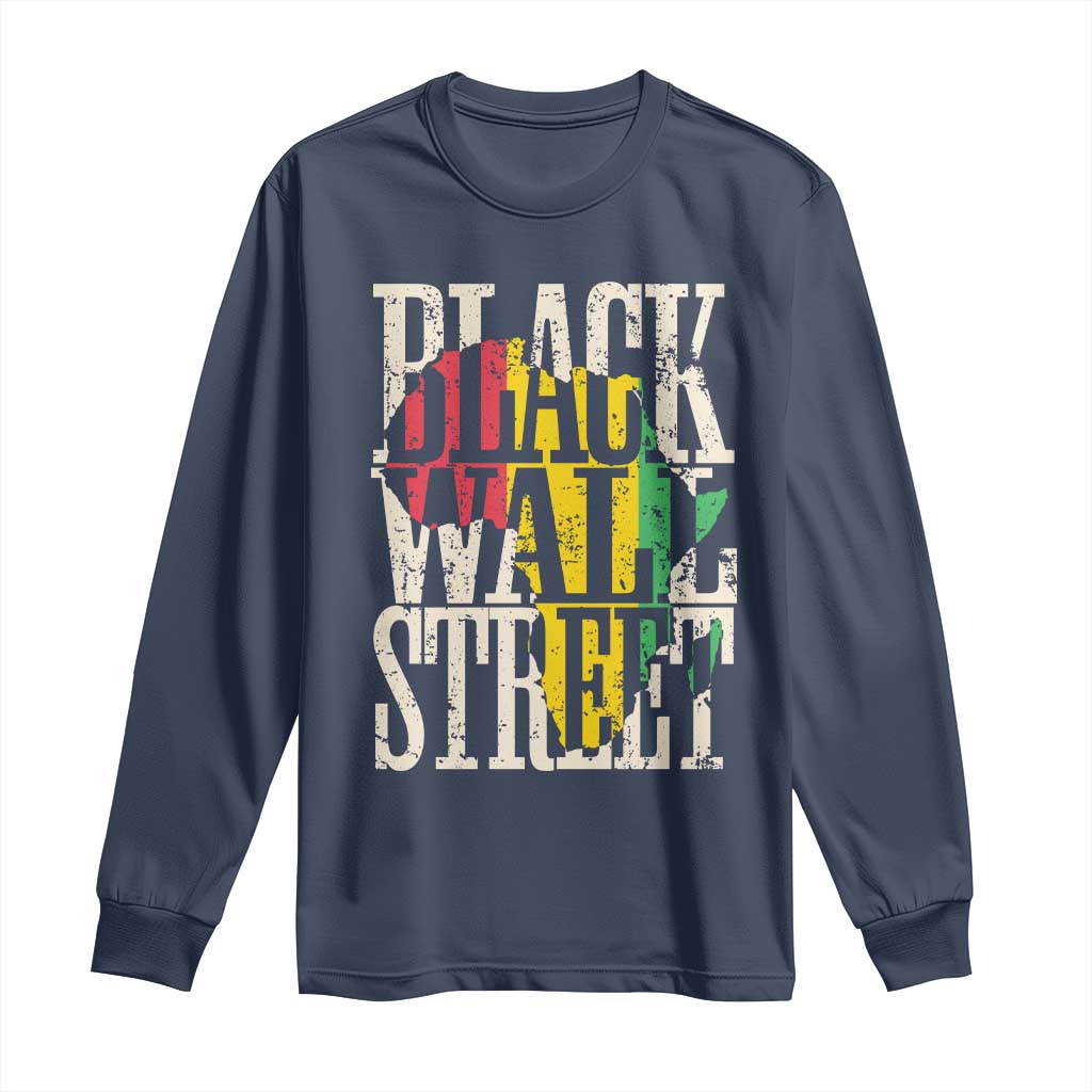 Black Wall Street Long Sleeve Shirt Tulsa Oklahoma Black History Month Africa Map