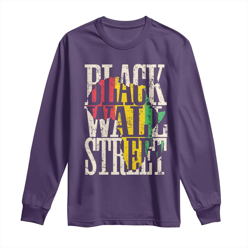 Black Wall Street Long Sleeve Shirt Tulsa Oklahoma Black History Month Africa Map