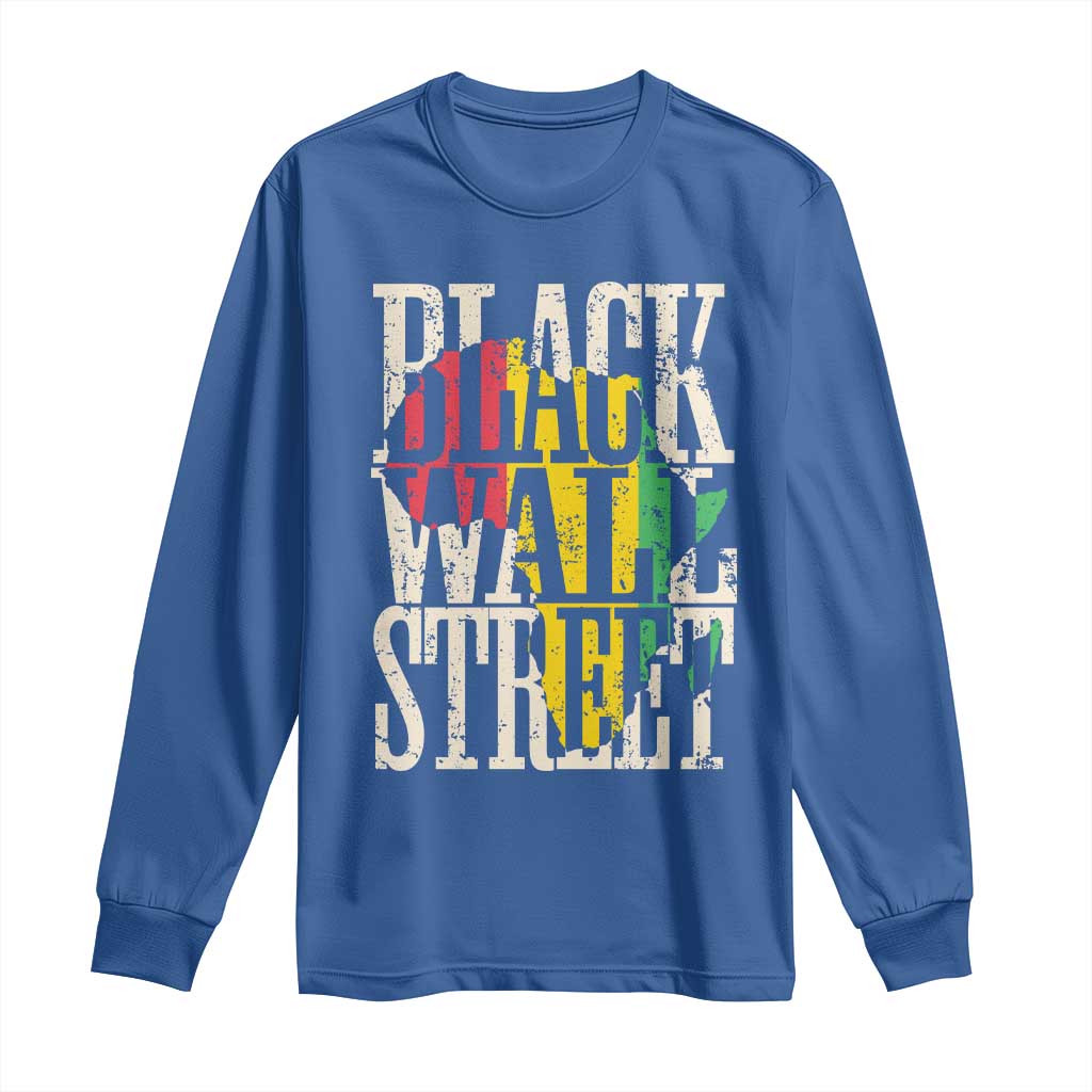Black Wall Street Long Sleeve Shirt Tulsa Oklahoma Black History Month Africa Map
