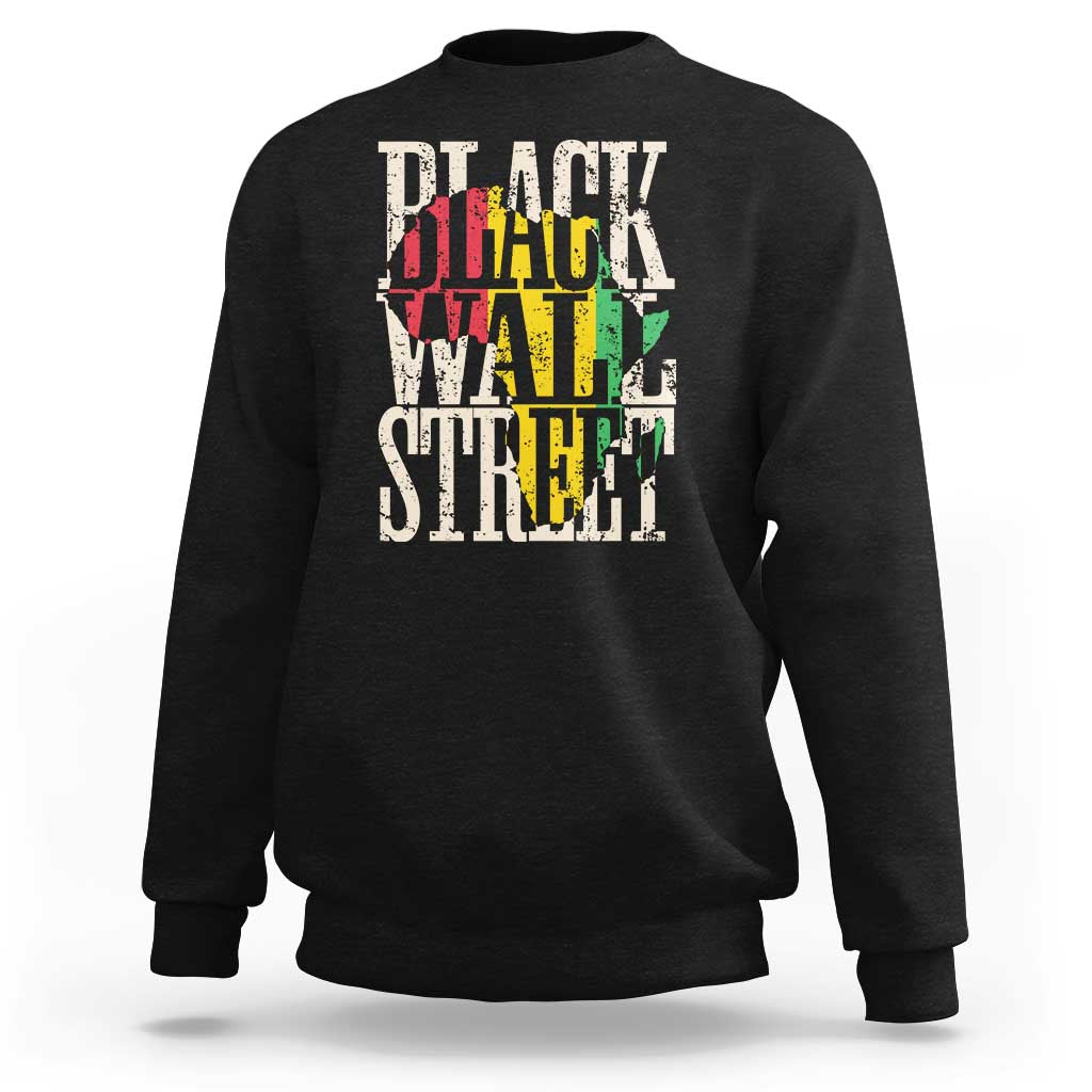 Black Wall Street Sweatshirt Tulsa Oklahoma Black History Month Africa Map