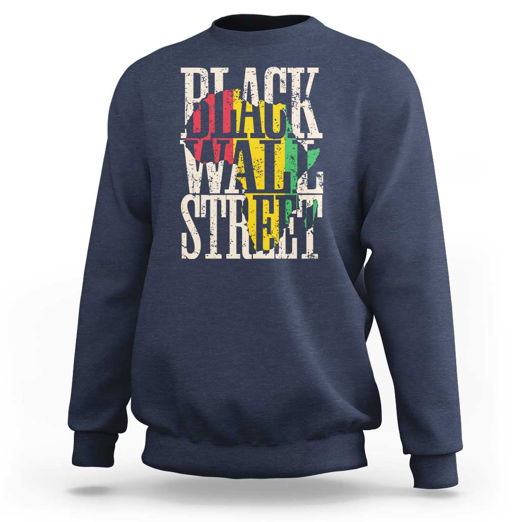 Black Wall Street Sweatshirt Tulsa Oklahoma Black History Month Africa Map