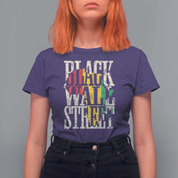 Black Wall Street T Shirt For Women Tulsa Oklahoma Black History Month Africa Map