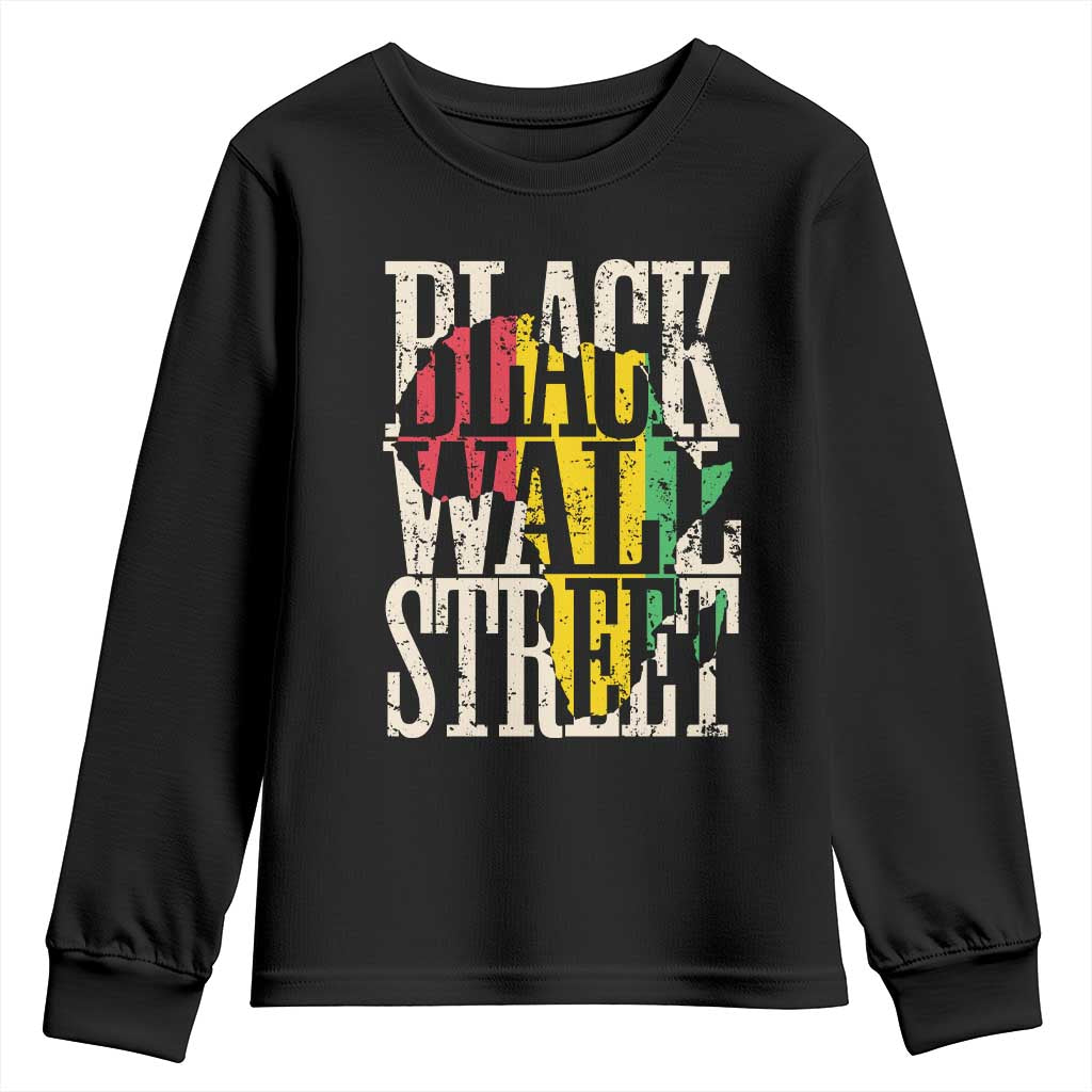 Black Wall Street Youth Sweatshirt Tulsa Oklahoma Black History Month Africa Map