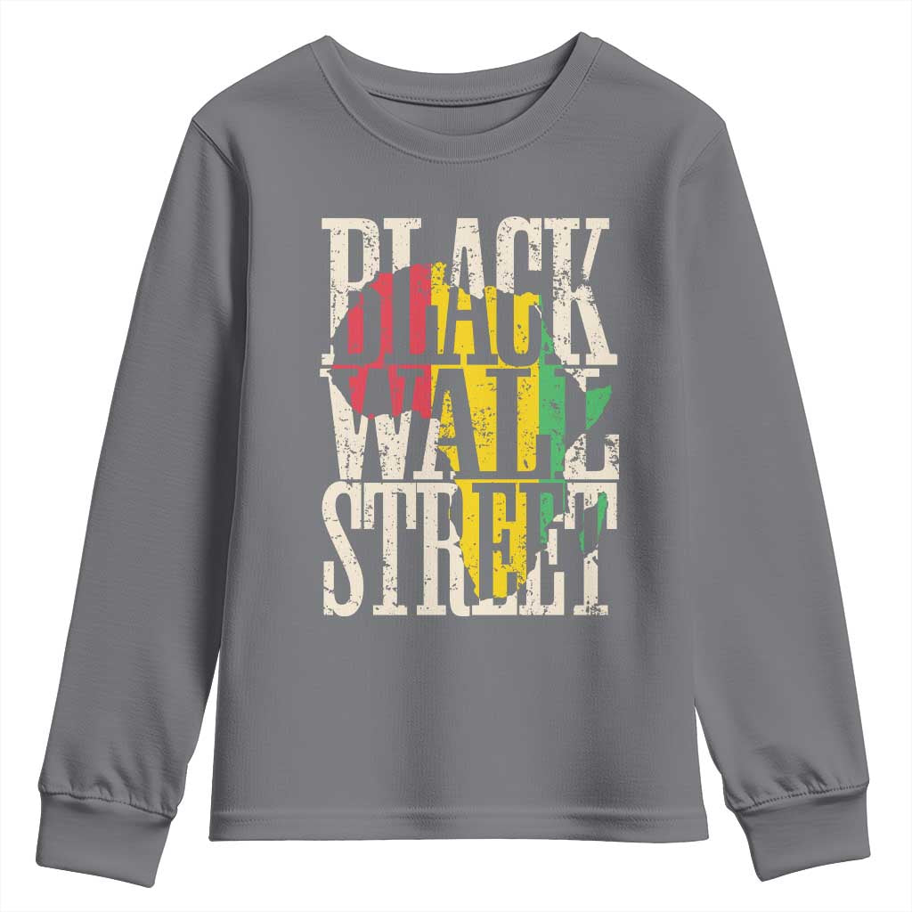 Black Wall Street Youth Sweatshirt Tulsa Oklahoma Black History Month Africa Map
