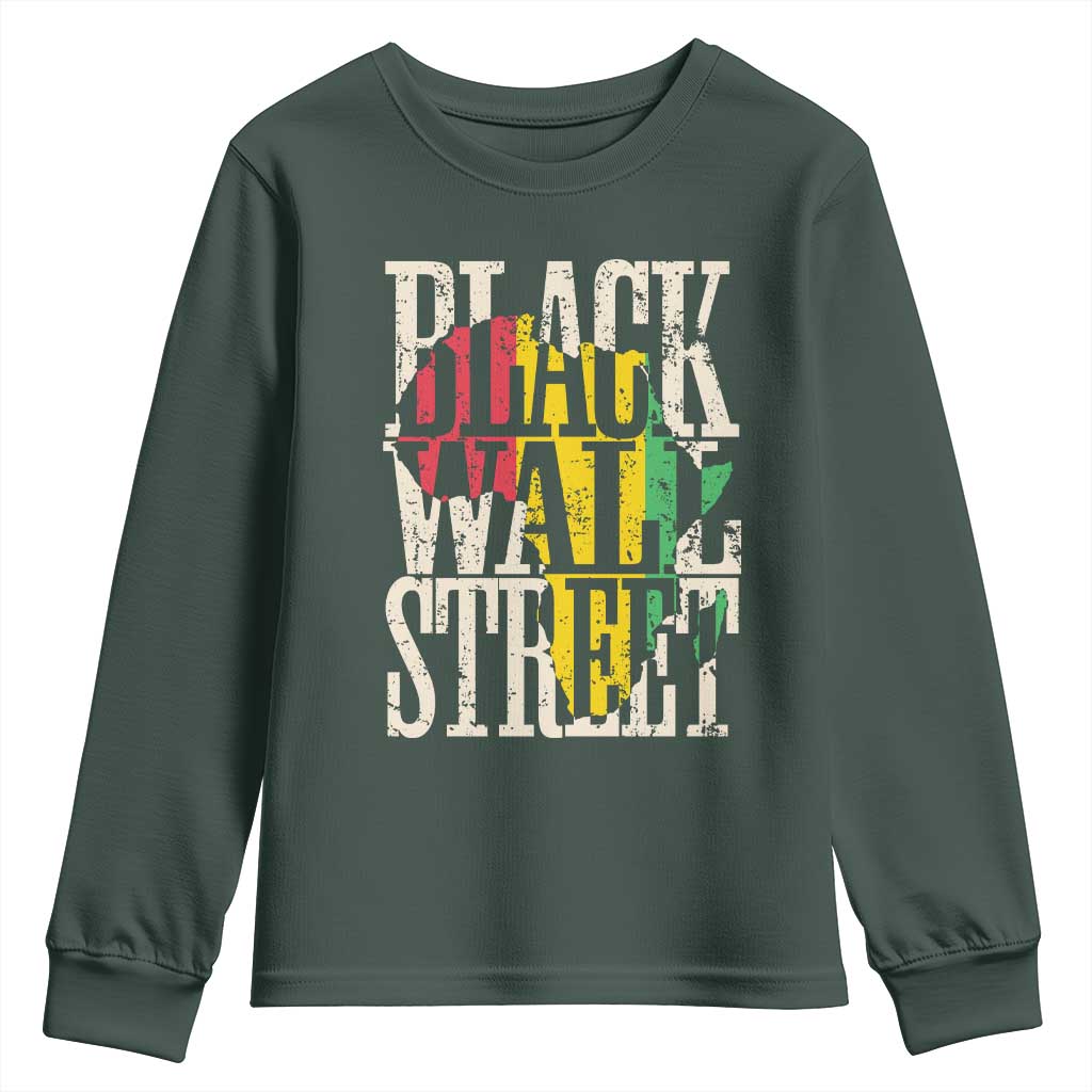 Black Wall Street Youth Sweatshirt Tulsa Oklahoma Black History Month Africa Map