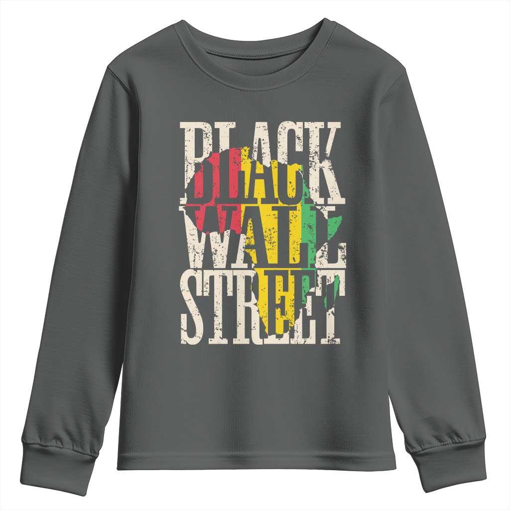 Black Wall Street Youth Sweatshirt Tulsa Oklahoma Black History Month Africa Map