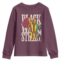 Black Wall Street Youth Sweatshirt Tulsa Oklahoma Black History Month Africa Map