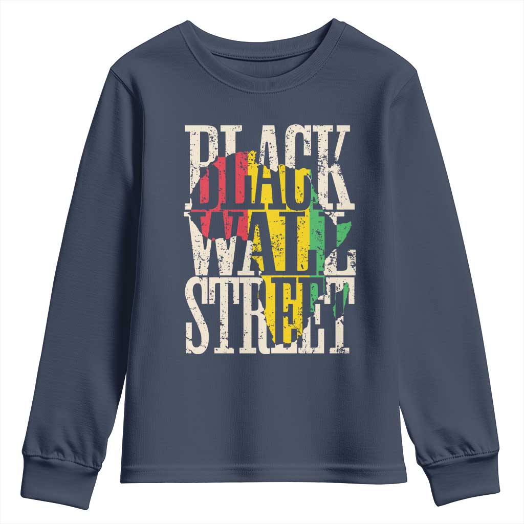 Black Wall Street Youth Sweatshirt Tulsa Oklahoma Black History Month Africa Map