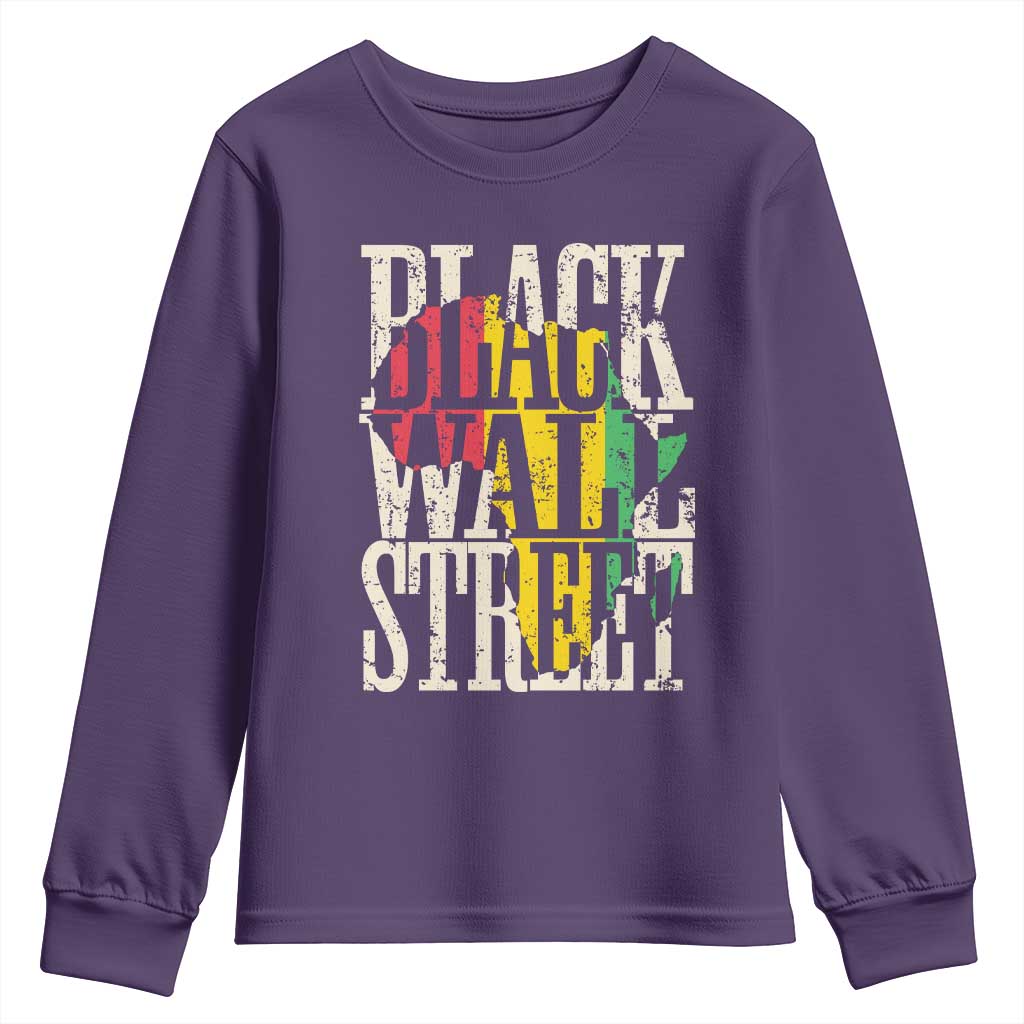 Black Wall Street Youth Sweatshirt Tulsa Oklahoma Black History Month Africa Map