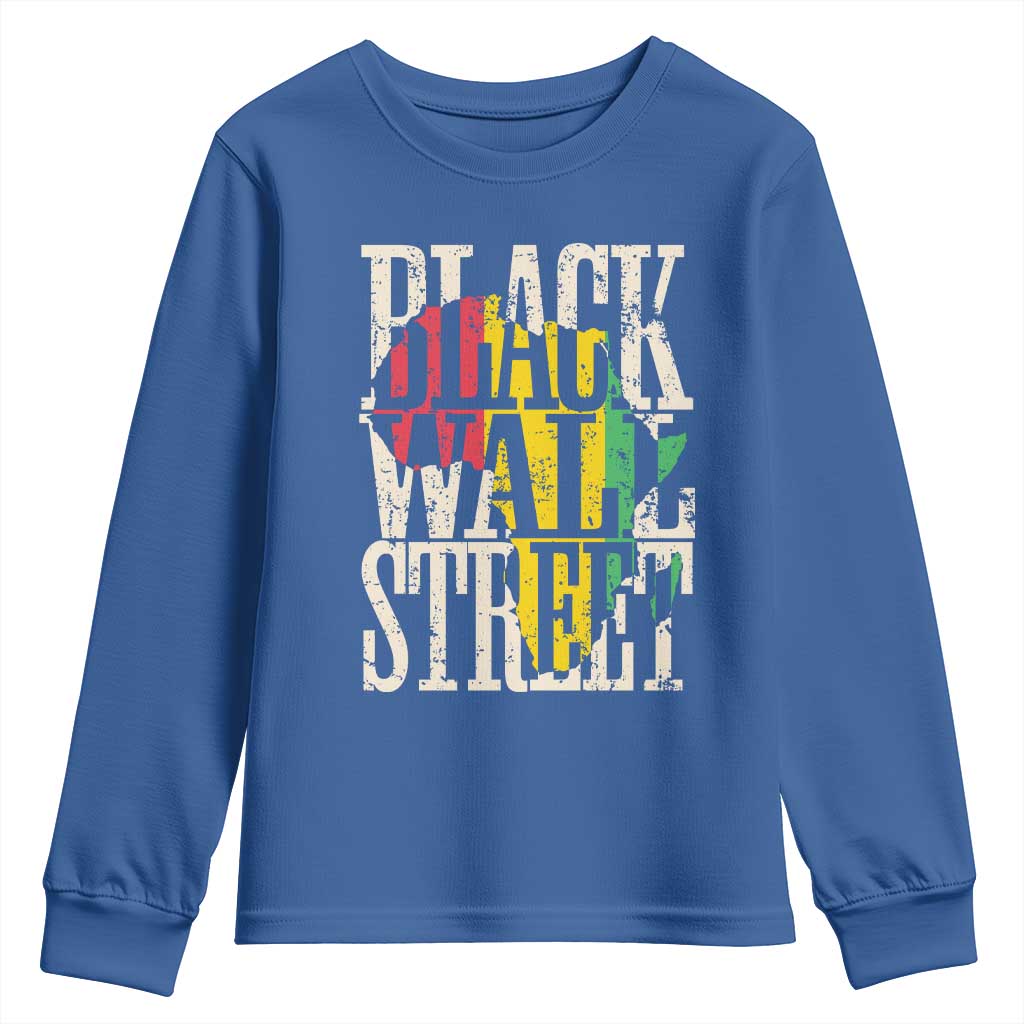 Black Wall Street Youth Sweatshirt Tulsa Oklahoma Black History Month Africa Map