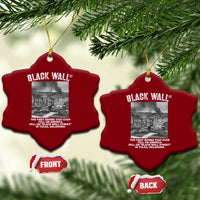 Black Wall Street First Bombs Ceramic Ornament Tulsa Oklahoma Black History Month
