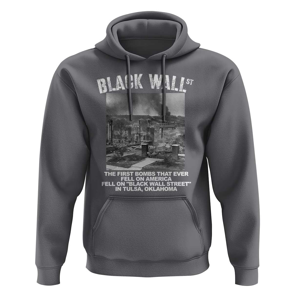 Black Wall Street First Bombs Hoodie Tulsa Oklahoma Black History Month