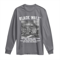 Black Wall Street First Bombs Long Sleeve Shirt Tulsa Oklahoma Black History Month