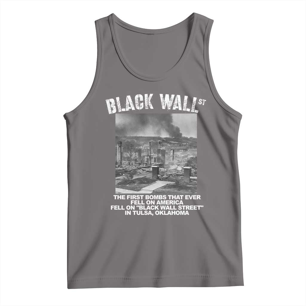 Black Wall Street First Bombs Tank Top Tulsa Oklahoma Black History Month