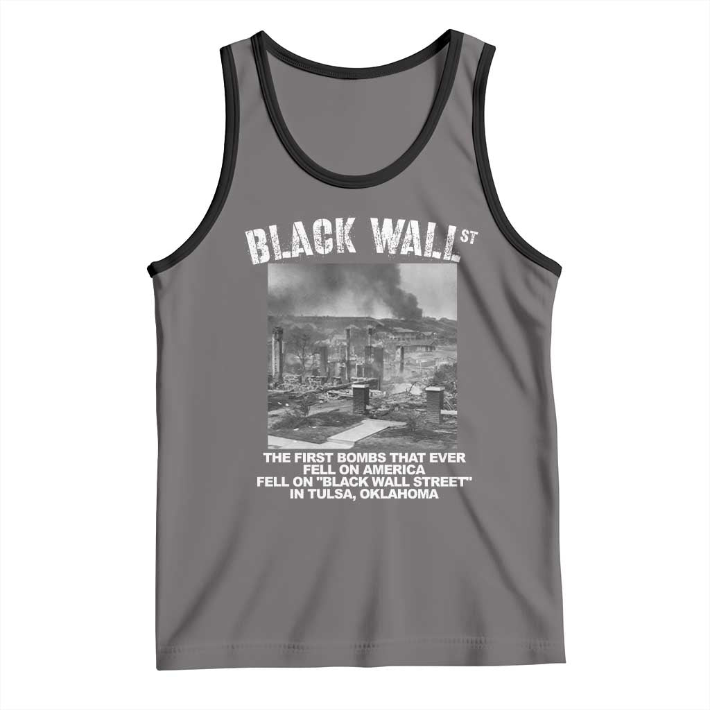 Black Wall Street First Bombs Tank Top Tulsa Oklahoma Black History Month