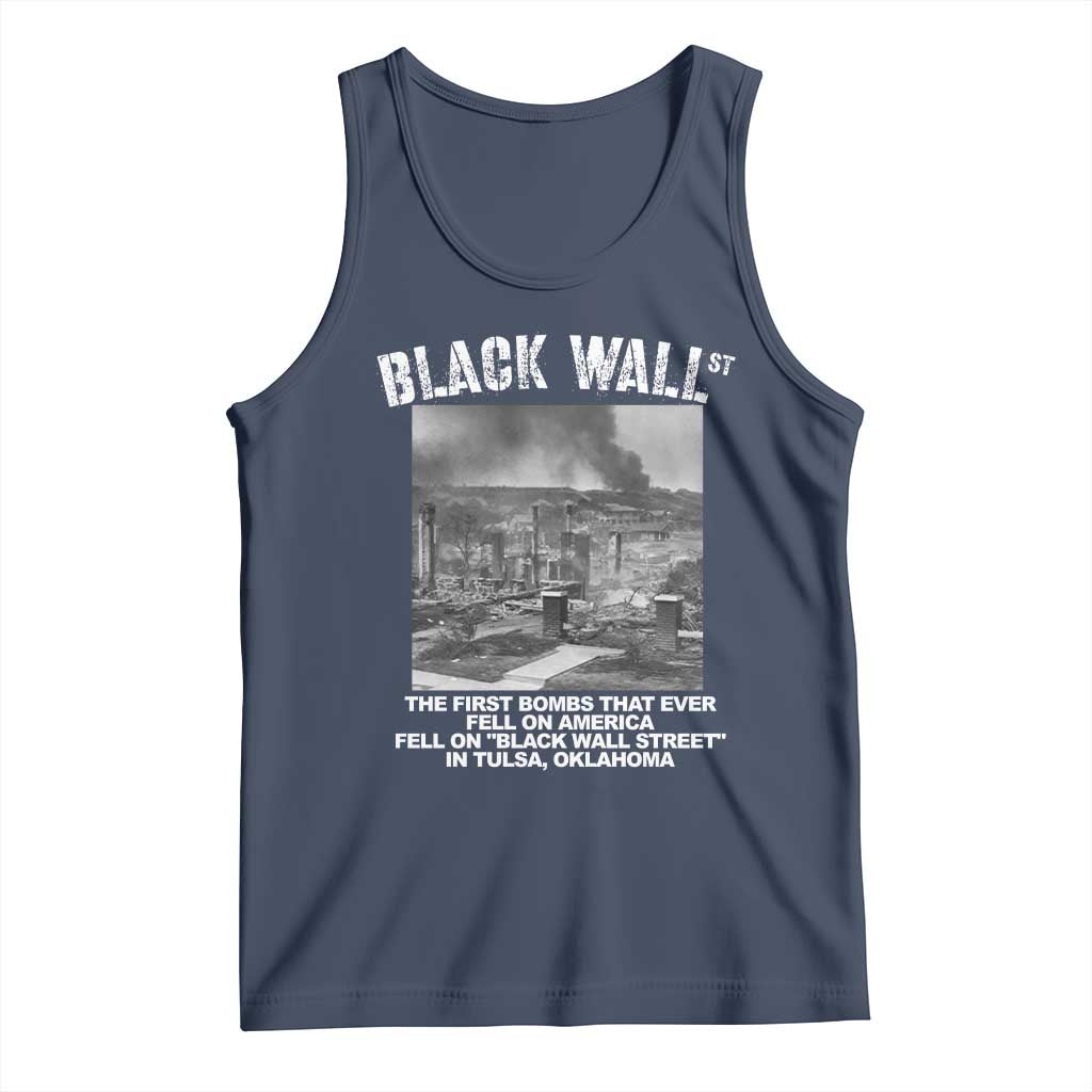 Black Wall Street First Bombs Tank Top Tulsa Oklahoma Black History Month