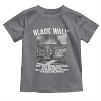 Black Wall Street First Bombs Toddler T Shirt Tulsa Oklahoma Black History Month